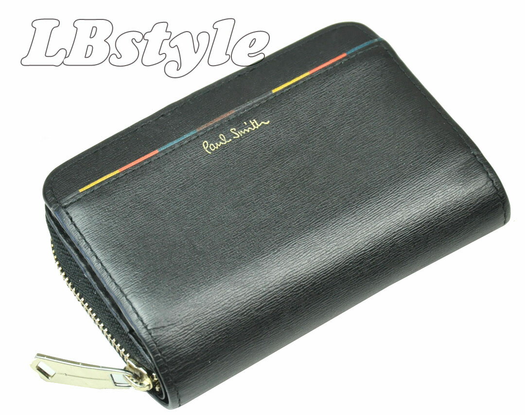 ポールスミス　小銭入れ財布　paulsmith　コインケース　ポール・スミス　キーケース　メンズ　レディース　ファスナー小銭入れ財布　ブライトストライプ牛革 財布 ポールスミス200-1456