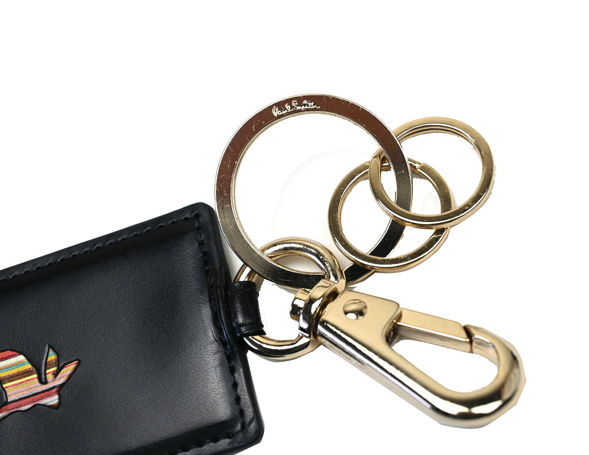 ポールスミス キーホルダー　ポール・スミス　paulsmith　マーケトリSTR牛革　キー...