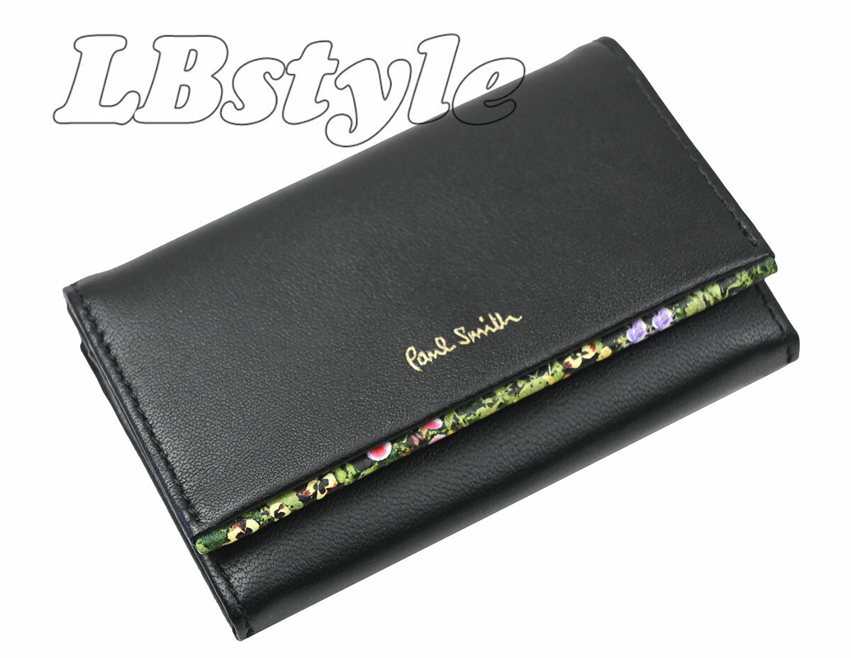 ポールスミス 名刺入れ 名刺入れ　ポールスミス　名刺入れ　paulsmith　レディース　カードケース　ポールスミス　ガーデンローラルトリム羊革・牛革　名刺入れ　ポールスミス200-2085