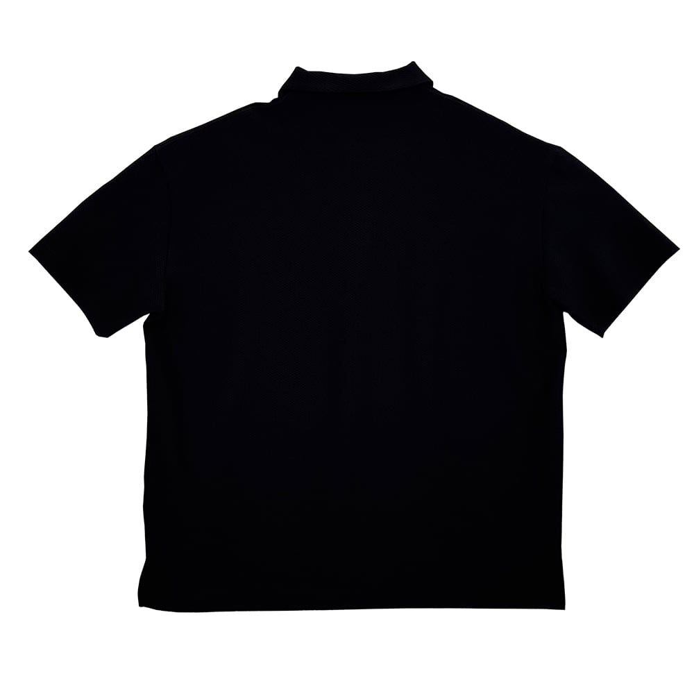 LC CollectionのLUC+ ルクタス ポロシャツ BK メンズ・レディース ソフトテニス テニス ウェア 男女兼用 ユニセックス ルーセント LUCENT スポーツ ゴルフ 春用 夏用 ゲームシャツ 速乾吸収｜アングル2