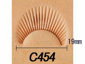 カモフラージュ C454 19mm【メール便選択可】 [クラフト社] レザークラフト刻印 刻印（A～Z）/クラフト社 3