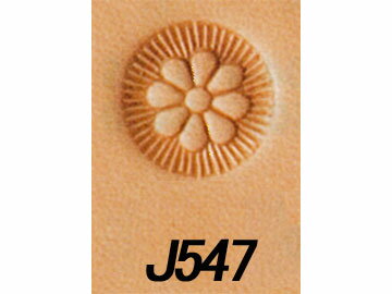 フラワーセンター J547 12mm【メール便選択可】 [クラフト社] レザークラフト刻印 刻印（A～Z）/クラフト社