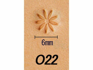 オリジナルスタンプ O22 6mm【メール便選択可】 [クラフト社] レザークラフト刻印 刻印（A～Z）/クラフト社 3