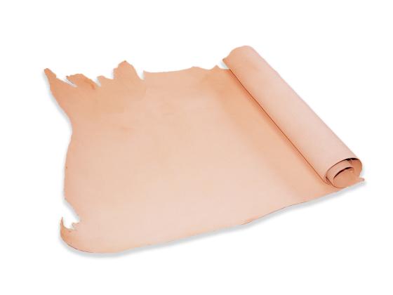 成牛タンロー地生 ナチュラル 約230デシ 2.0mm前後 デシ単価157円（税込） 半裁【送料無料】 [協進エル] [価格変動品] レザークラフト半裁 1枚革 牛ヌメ革（無地）