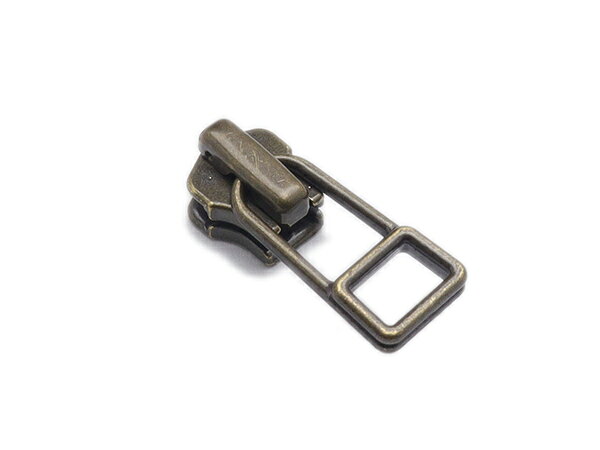 【YKKスライダー】金属ファスナー用 スラス上下留めセット 4号 DADHR（ロックタイプ） GKB（アンティック） 2ヶ入【メール便選択可】 [レザークラフトぱれっと] レザークラフトファスナー 金属ファスナー用スライダー lc-palette-10030208 レザークラフト材料専門店ぱれっと サンプル画像3