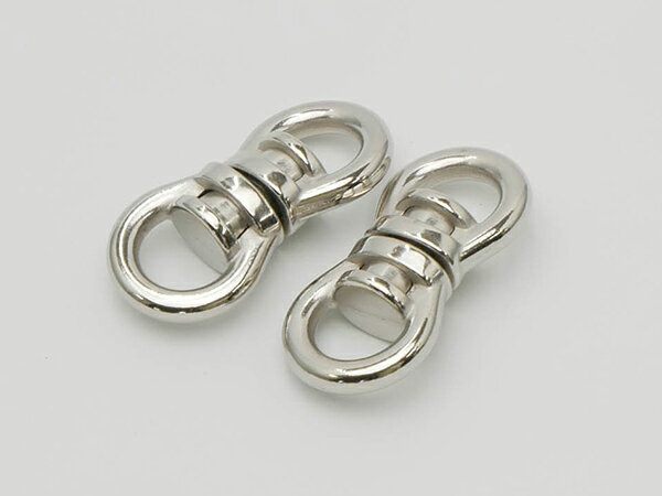 回転カン PN08 全8色 内巾9mm 2ヶ/100ヶ【メール便選択可】 [レザークラフトぱれっと] レザークラフト金具 ナスカン