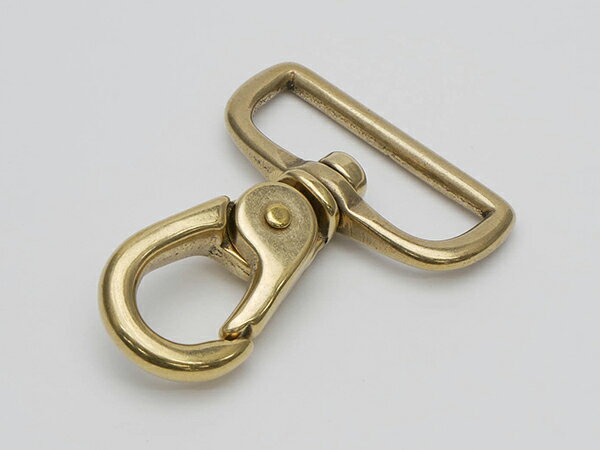 ナスカン PN28 真鍮無垢 内巾40mm 1ヶ/50ヶ【メール便選択可】 [レザークラフトぱれっと] レザークラフト金具 ナスカン