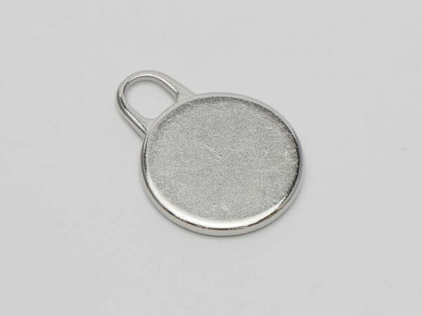 ファスナー用引手 丸プレーン 全4色 27×20mm 1ヶ/10ヶ/100ヶ【メール便選択可】 [レザークラフトぱれっ..