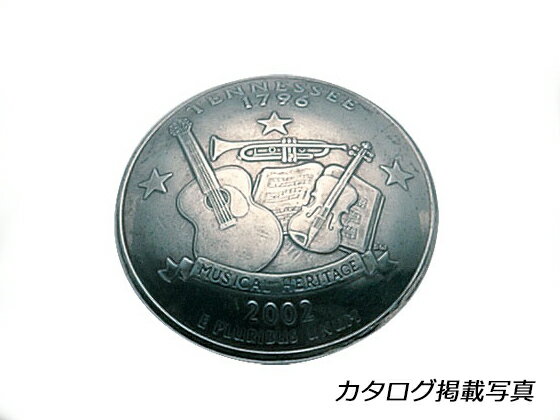 USAコインコンチョ テネシー州 ニッケル&銅 φ24mm 1ヶ ネジ式（タイプA）【メール便選択可】 [SEIWA] レザークラフトコンチョ コインコンチョ