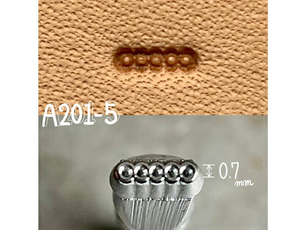 バックグラウンド A201-5 3.5×0.7mm【メール便選択可】 [レザークラフトぱれっと] レザークラフト刻印 ..