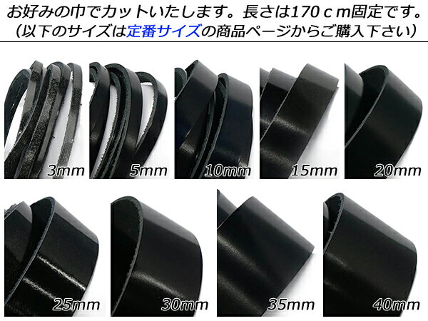アドバンレース　フリーサイズ 全5色 お好みの巾×170cm 2.0mm厚 1本[レザークラフ...