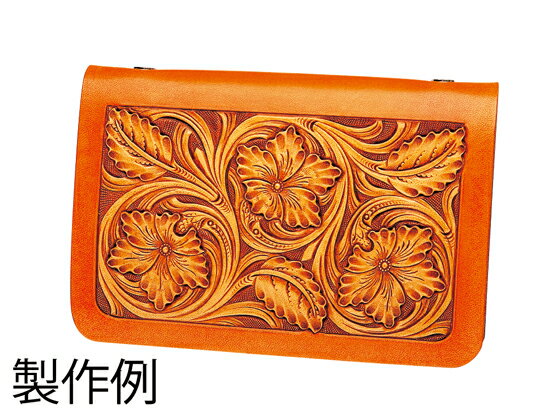 システムバインダーキット 無地 15×10cm【メール便選択可】 [クラフト社] レザークラフト皮革キット 手..