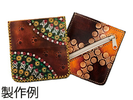 樂天商城 - 【在庫処分品】アルバキット ポケットパース 無地 10.8×10.3cm【メール便選択可】 [協進エル] レザークラフト皮革キット コインケース