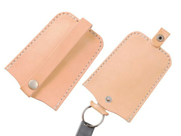 【道具不要】手縫いで作るキーケース ナチュラル 11×8cm【メール便選択可】 [クラフト社] レザークラフ..