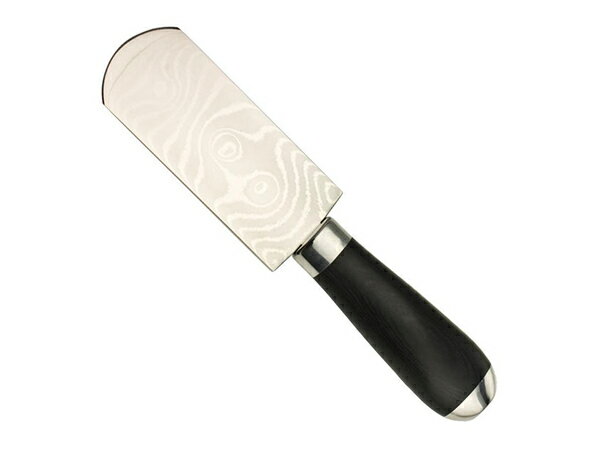 ダマスカススカイビングナイフ（フレンチスタイル） 全長200mm×刃幅45mm  レザークラフト工具 カッター ハサミ 革包丁