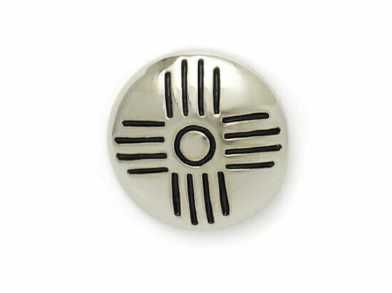 プレーンコンチョ クアドラ ニッケル 16mm 1ヶ ループ【メール便選択可】 [コンチョワールド] レザークラフトコンチョ デザインコンチョ（ループ）