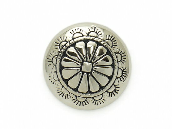 プレーンコンチョ ニッケル 19mm 1ヶ ループ【メール便選択可】 [コンチョワールド] レザークラフトコンチョ デザインコンチョ（ループ）