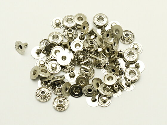 【箱売り】ハンシャセット 小 ニッケル φ10mm 2000ヶ【送料無料】 [ぱれっと] レザークラフトまとめ買い（業販） ホック箱売り