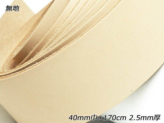 スムースレース 無地 40mm巾×170cm 2.5mm厚 1本[レザークラフトぱれっと] レザークラフト革ひも レース ヌメ革レース