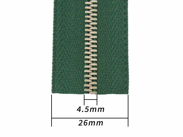 【YKK】エクセラファスナー 3号ダブル ニッケル （10cm単位売り） 全8色 10cm×購入...