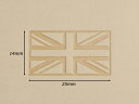 絵刻印 イギリス国旗 25×14mm【メール便選択可】 [レザークラフトぱれっと] レザークラフト刻印 絵刻印（2-3Dスタンプ） 3