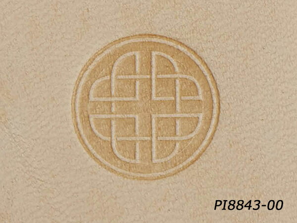 ミニ絵刻印 セルティックディスク 15×15mm【メール便選択可】 [レザークラフトぱれっと] レザークラフ..