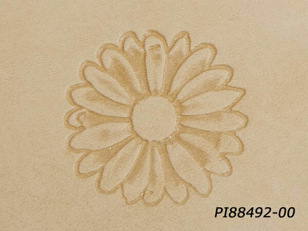 絵刻印 デイジー 26×25mm【メール便選択可】 [レザークラフトぱれっと] レザークラフト刻印 絵刻印（2-..