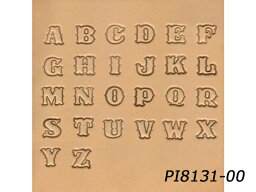 アルファベット刻印セット 大 約19mm 26文字【送料無料】 【メール便選択可】 [レザークラフトぱれっと] レザークラフト刻印 アルファベット刻印セット