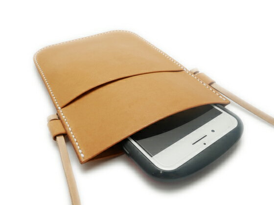 【型紙】スマホポーチ 約19×13cm【メール便選択可】 [レザークラフトぱれっと] レ...