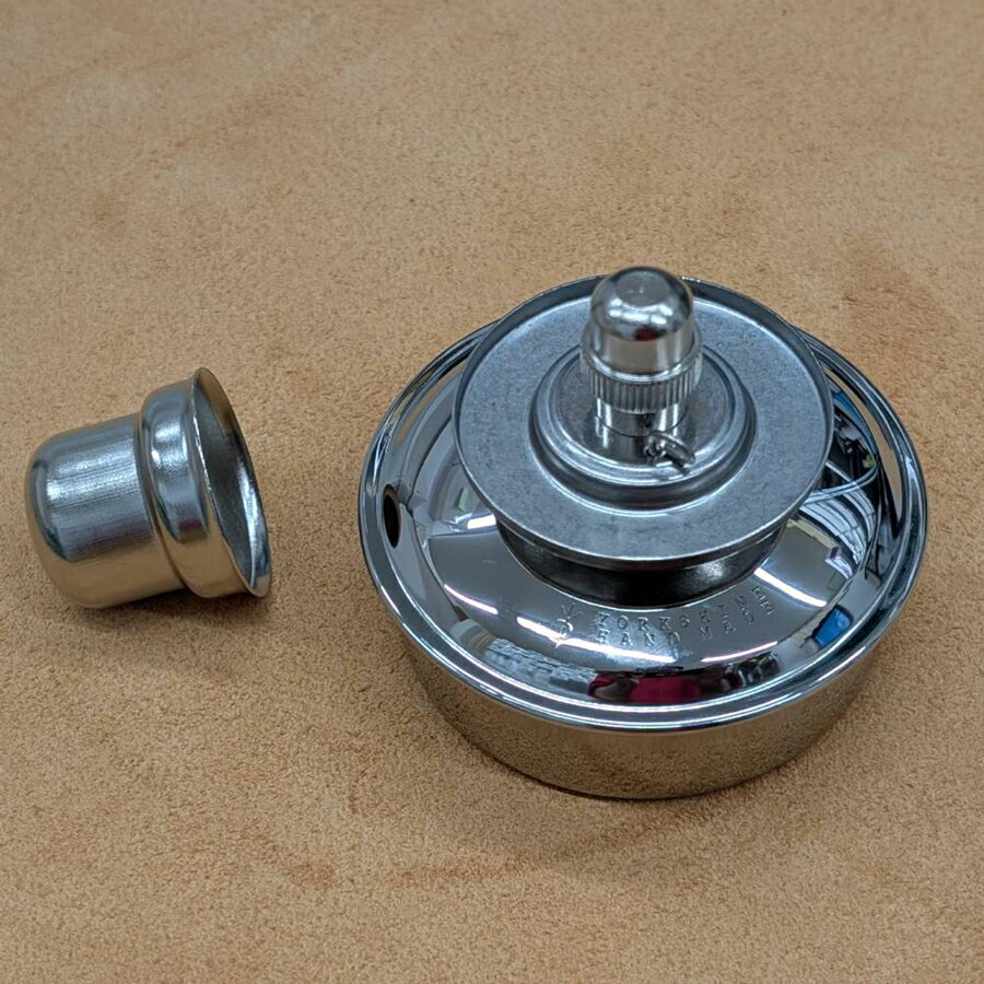 【YorkShine】アルコールランプ φ80mm×H70mm【送料無料】 [レザークラフトぱれっと] レザークラフト工具 ロウ