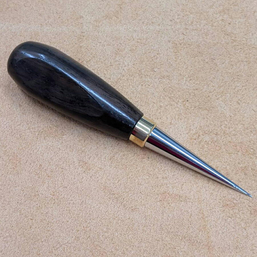 【YorkShine】クジリ（エンラージホールオウル） 最大直径9.8mm、全長120mm【送料無料】 [レザークラフトぱれっと] レザークラフト工具 仕立て工具 加工道具