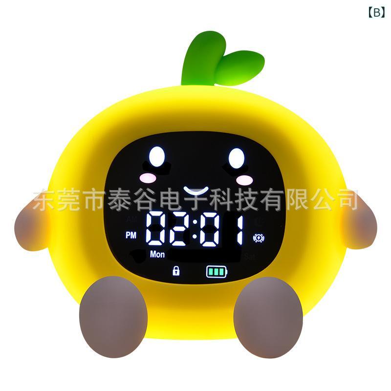 置き時計 デジタル 時計 目覚まし時計 卓上 とけい 木目調 ワイヤレス充電 クロック アラーム スマホ充電 充電機能 温湿度計 温度計 湿度計 カレンダー 大画面 見やすい LED ナイトライト 多機能 [2]