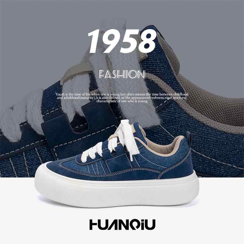 送料無料 ポイント10倍 スニーカー メンズ 厚底 キャンバス コットン 春 学生向け トレンド ストリート カジュアル 普段使い 身長アップ インソール 通気性 軽量 コーディネートしやすい