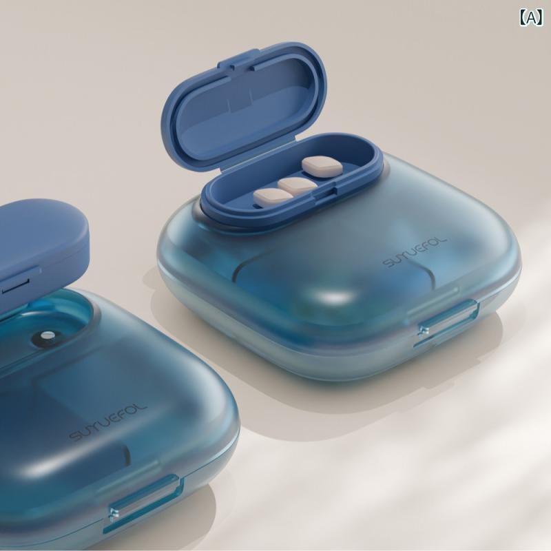 ピルケース 薬箱 携帯用 小型 ミニ コンパクト 薬入れ 薬整理ケース 薬収納ボックス サプリメントケース 健康補助食品ケース 旅行用品 飲み忘れ防止 薬ケース 仕切り付き 便利グッズ 分装容器 薬保管 薬持ち運び 錠剤ケース 錠剤収納 飲み薬 持ち歩き lcera111-10103304 LCE楽天市場店 サンプル画像2