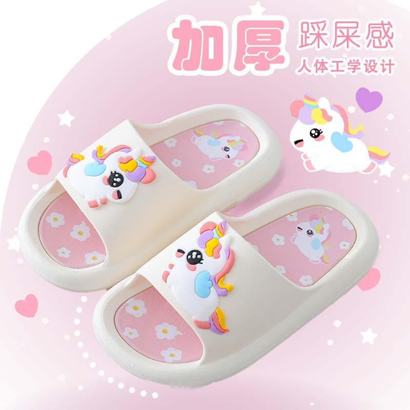樂天商城 - 女の子 子供 室内 プリンセス かわいい 一文字 サンダル 柔らか底 防滑 夏 カートゥーン柄 ベビー対応 小中学生用 軽量 滑り止め付き 通気性