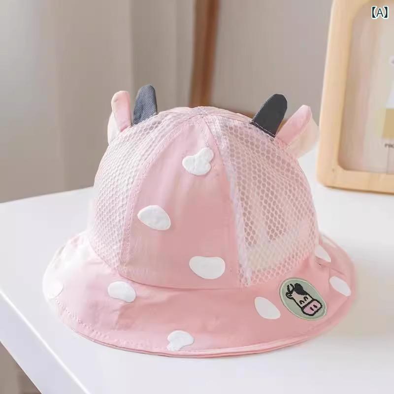 日よけ 帽子 キッズ 2024 春秋 かわいい ベビー ボウル 帽子 女の子 日よけ 通気性 男の子 薄手 フィッシャーマン ハット