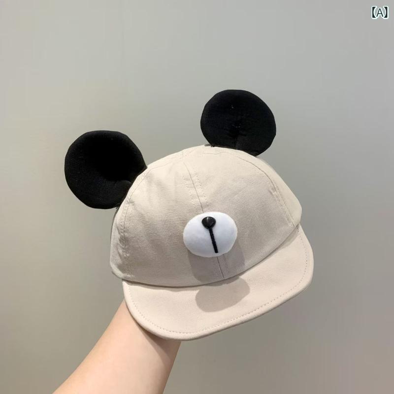 Rakuten - 日よけ 帽子 キッズ 赤ちゃんの 帽子と 秋 男の子 萌えの 柔らかい つばの アヒルの 舌の 帽子の 赤ちゃんは 外で 旅行 します。