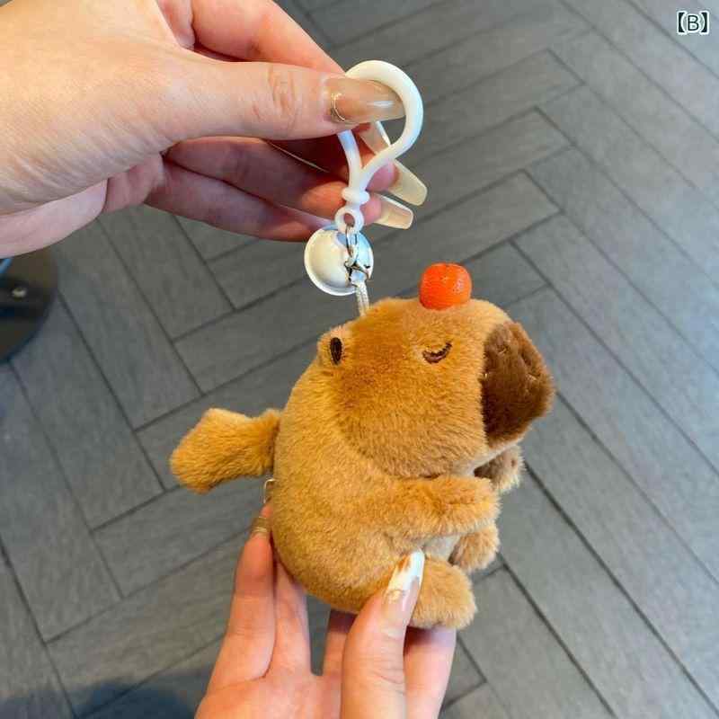 ぬいぐるみ カピバラ マスコット キーホルダー 玩具 ストレス解消 スクイーズ おもちゃ 抱き枕 癒やしグッズ ふわふわ 柔らかい 触り心地 ぬいぐるみキーホルダー バッグチャーム 雑貨 学生 ギフト プレゼント かわいい 動物 ゆるキャラ アニマル 飾 lcera111-10098306 LCE楽天市場店 サンプル画像3