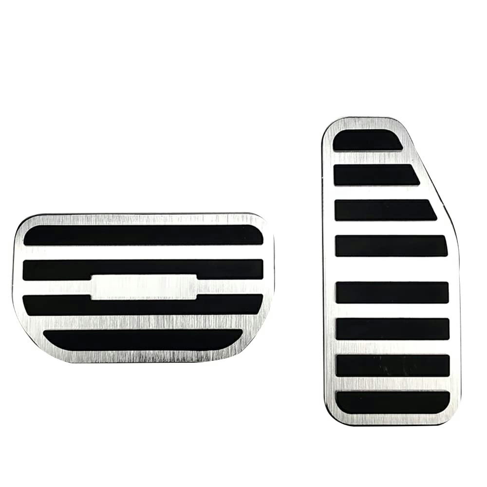 【最新型】スズハスラー MR52S MR92S アルミ ペダル 工具不要 専用設計 ブレーキ アクセル カバー 防キズ 防汚れ 滑り止め 2点セット（シルバー）