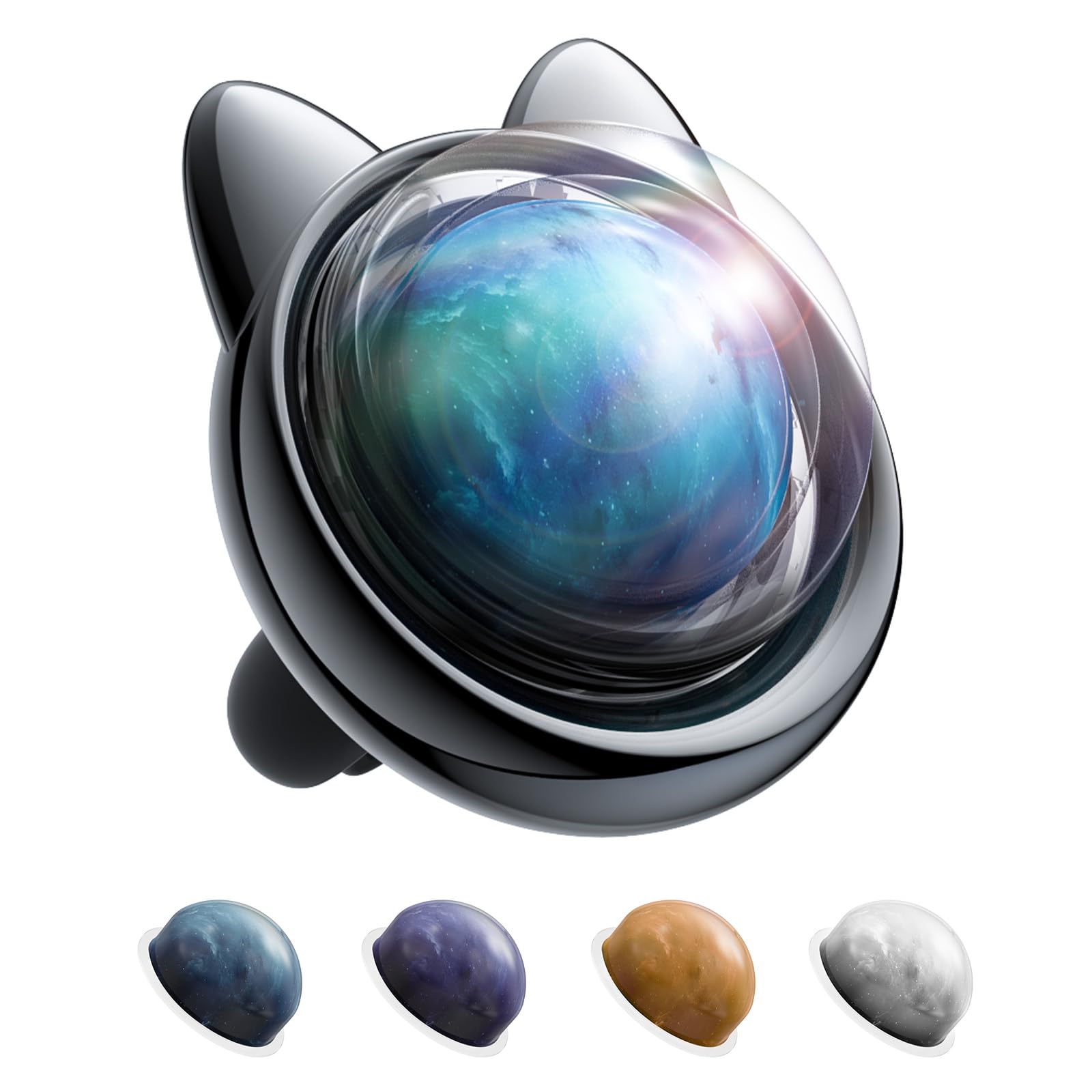 車用芳香剤 クリップ型（ROADRESS）車 アロマディフューザー 芳香剤 長持ち 猫の星 車の装飾、交換可能..