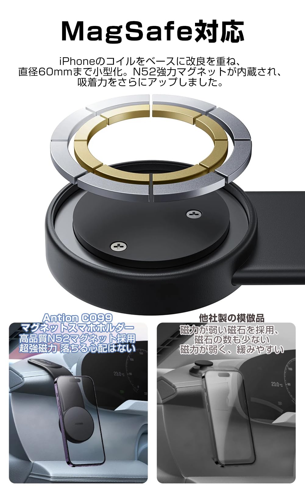 �ޥ��ͥåȼ��ֺܥۥ���� ���ޥۥۥ���� Magsafe�б� �ޤ���߲�ǽ ����������� Ķ������ Ķ����Ǵ���� ���ּ��б� �������б�