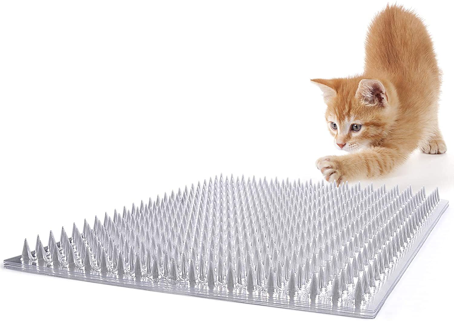 この商品について【どこにでも設置】これらのスパイクは、猫や鳥をあなたの家、庭、パティオエリアまたは他の表面から遠ざけている間、決して縁を失うことはありません。どこにでも設置、平らな面の上に設置するための簡単なプラスチックストリップ。例えばフェンス、ゲート、小屋、手すり、棚、境界壁など。【ネコに傷つけない】トゲはあまり長くはなくで、適当な鋭さは猫が嫌がって乗らないくらいの痛さはありが、猫や子供に傷つけないです。【規格】43*34*1.8cm* 六枚。両面テープ16枚付き、壁やバルコニーなど垂直の場合も簡単に設置できます。【素材】柔らかポリエチレンテレフタレート製の安全猫よけシート、トゲトゲ形状によるダメージ効果によって猫や鳥を追い払えます；取り付ける場合に合わせてハサミで簡単に切断できます。