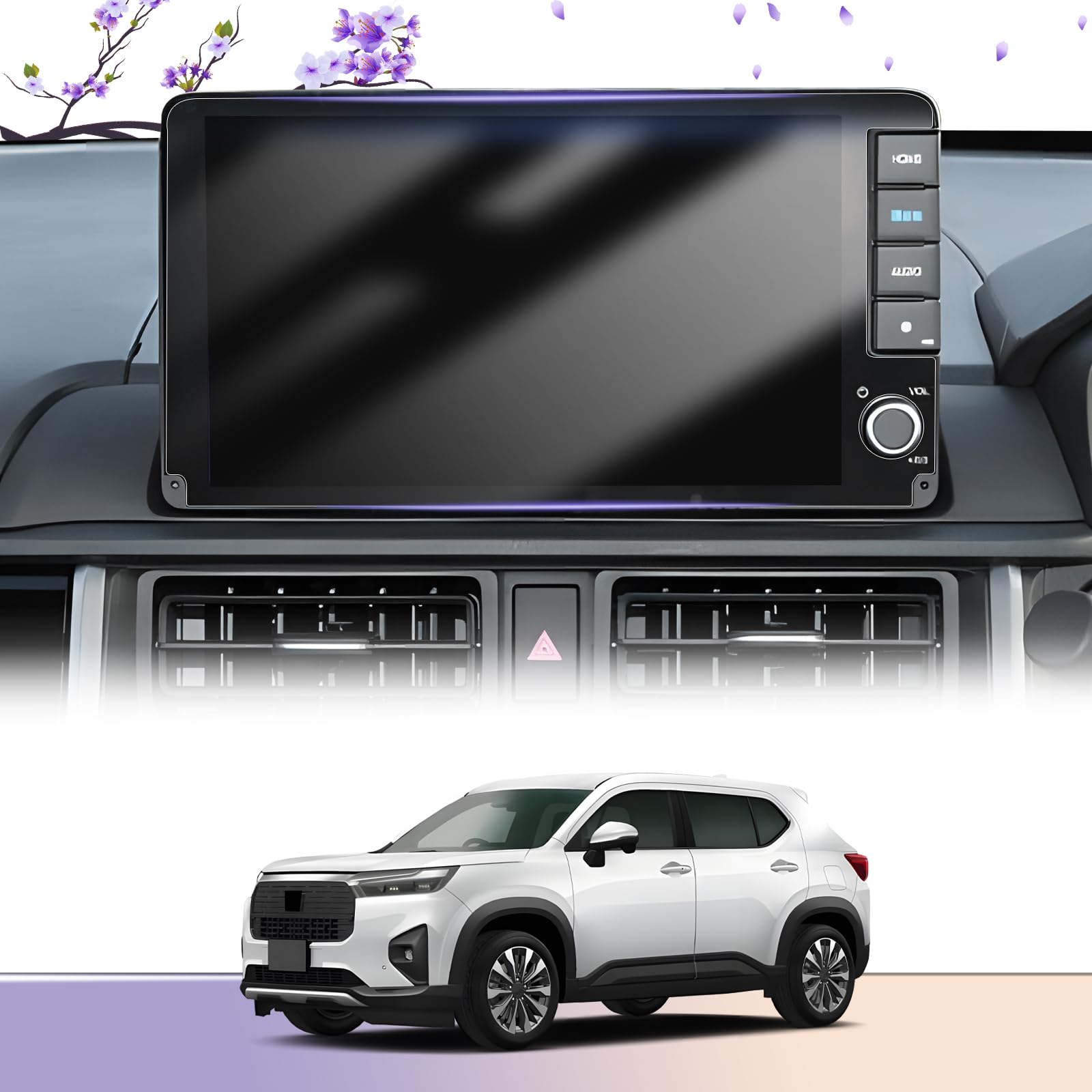 WR-V/ステップワゴン/オデッセイ 9インチGatherナビ LXM-242ZFNi保護フィルム 2枚セット 4H 高感度タッチ キズ?汚れ?気泡防止 貼付簡単 保護フィルム WR-V アクセサリー ステップワゴン アクセサリー オデッセイ アクセサリー