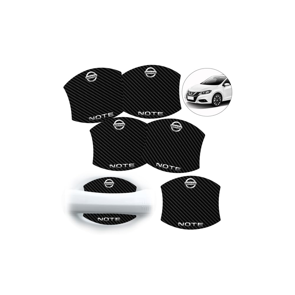 Rakuten - ドアハンドルプロテクター タフト アクセサリー ドアガード車 ドア 保護フィルム 磁吸 ひっかき傷 傷防止 取り付け簡単 全車種適用 6枚入り (ノート)