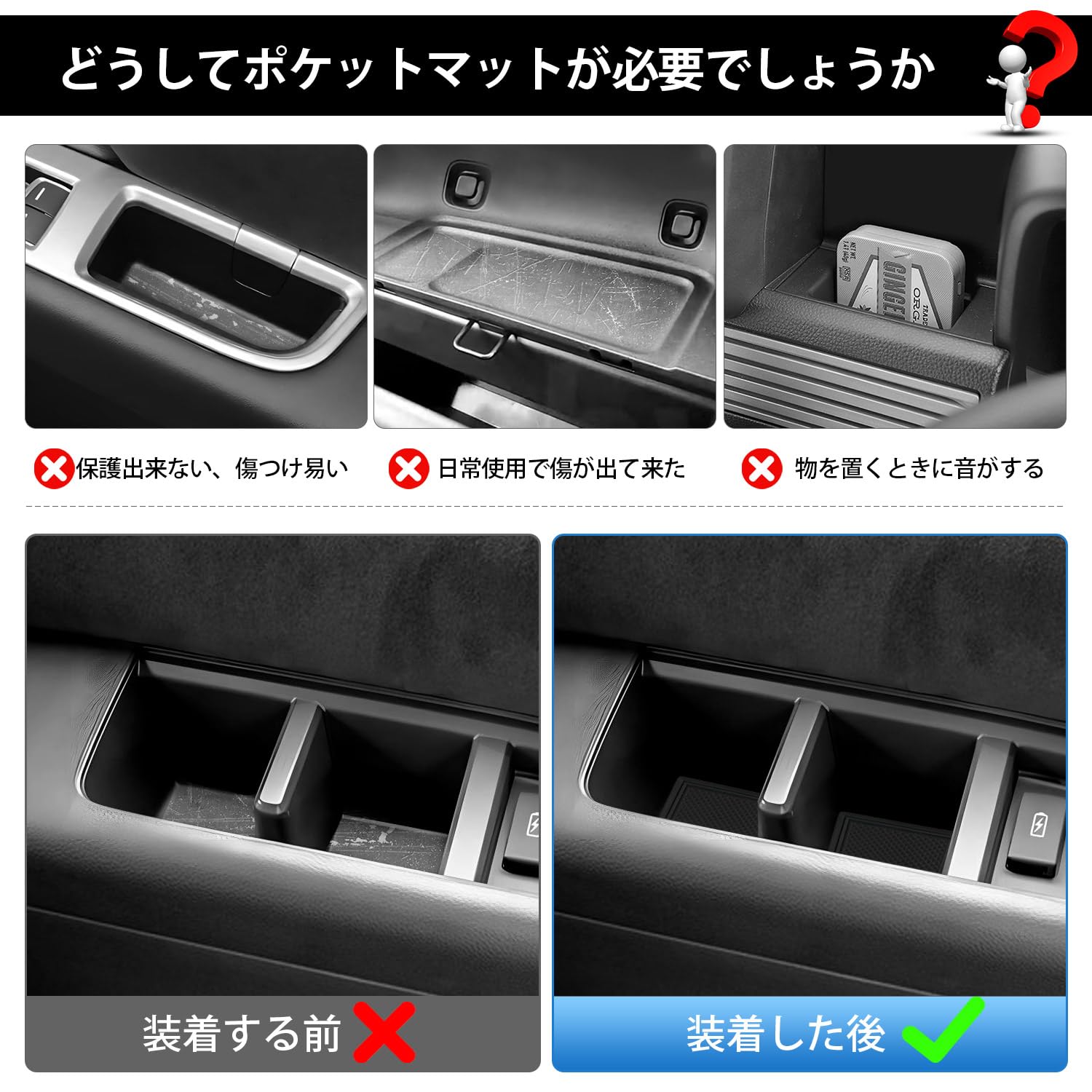 新型 ホンダ ステップワゴン エアー スパーダ RP6/7/8型 インテリアラバーマット STEPWGN AIR SPADA 6代目 ドアポケットマット ラバーマット コンソールマット 専用設計 ドレスアップパーツ カスタムパーツ