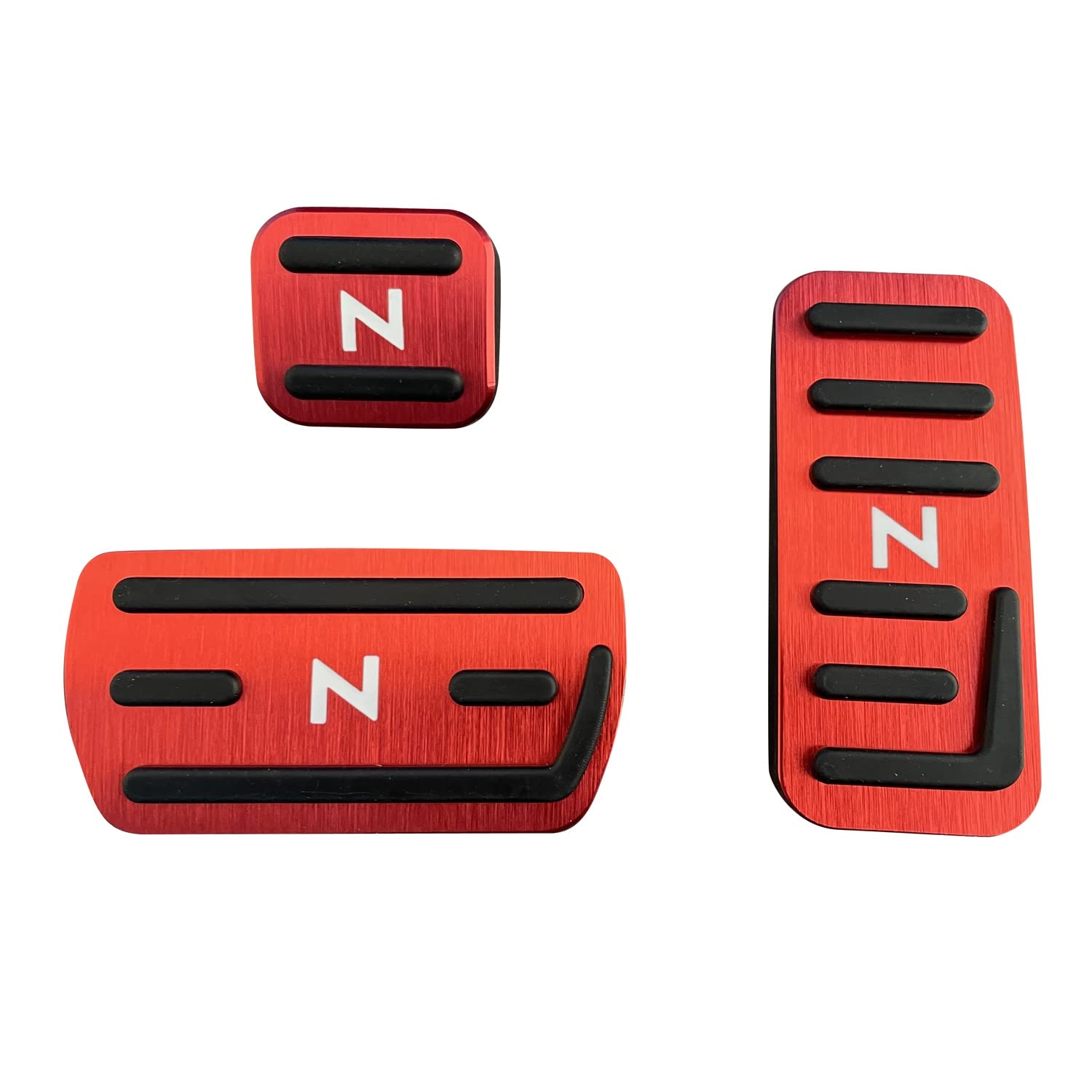 nbox ペダルカバー ブレーキペダル 適合 ホンダ nbox n-box N-WGN N-ワゴン NBOXカスタム N-VAN アルミフット ペダル ブレーキ アクセル カバー があり N-BOX JF5 JF6 取付簡単 3点セット 赤