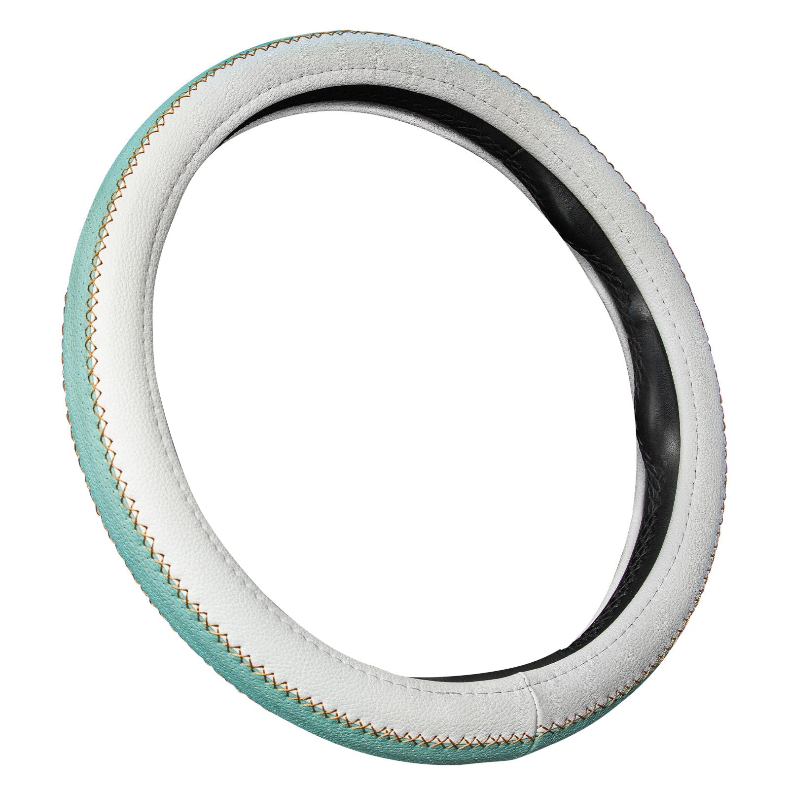 ハンドルカバー 軽自動車 sサイズ 手触りよし 通気性よし ステアリングカバー かわいい 滑り止め 柔らかく快適 車用内装パーツ グリーン