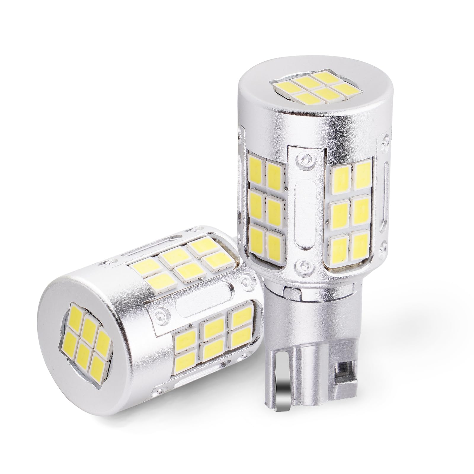 Rakuten - 新型 T16 LED バックランプ 爆光 高輝度 5600ルーメン キャンセラー内蔵 シングル 後退灯 テールランプ 12V バックライト 無極性 6500k ホワイト 2個セット