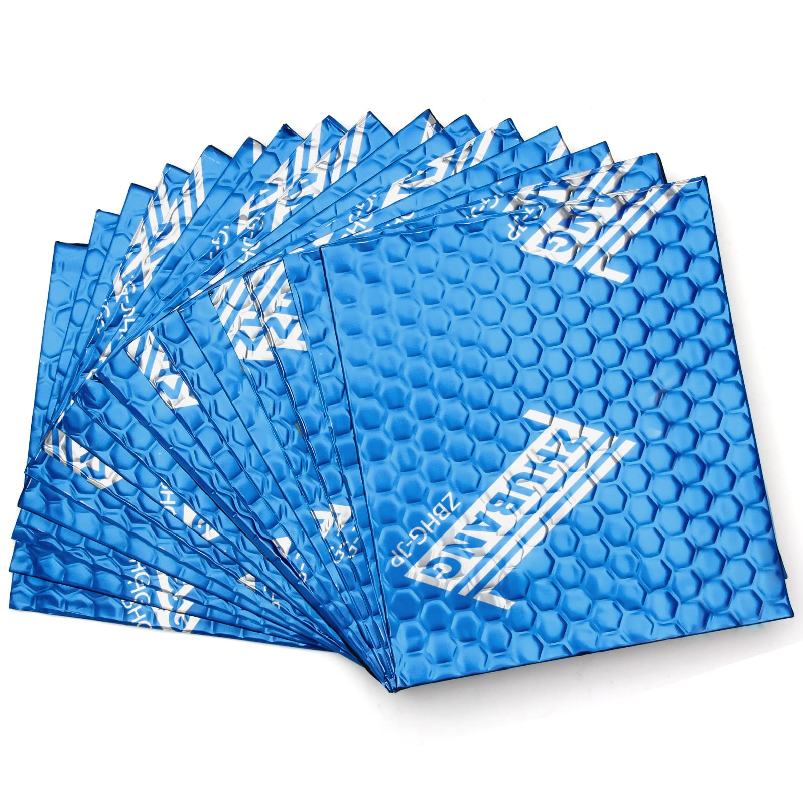 制振シート 200mmx200mmx2mm 16枚入り 防音フォームパネル 吸音マットシート 断熱マット 遮音 車 制震シート 自動車用断熱フォーム デッドニング エンジン 防音シート ハニカム模様