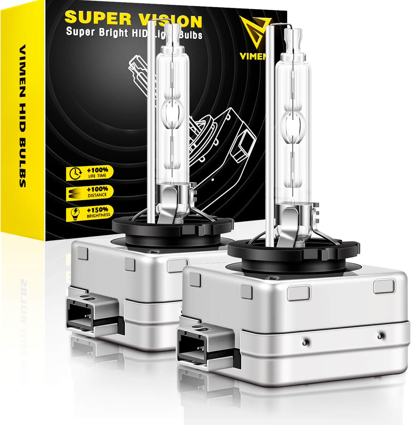 Rakuten - ヘッドライト D1S HID バルブ 35W 交換用 車検対応 6000K 35W 高輝度 明るい HIDライト 12V 車用 HID 電球 2個入